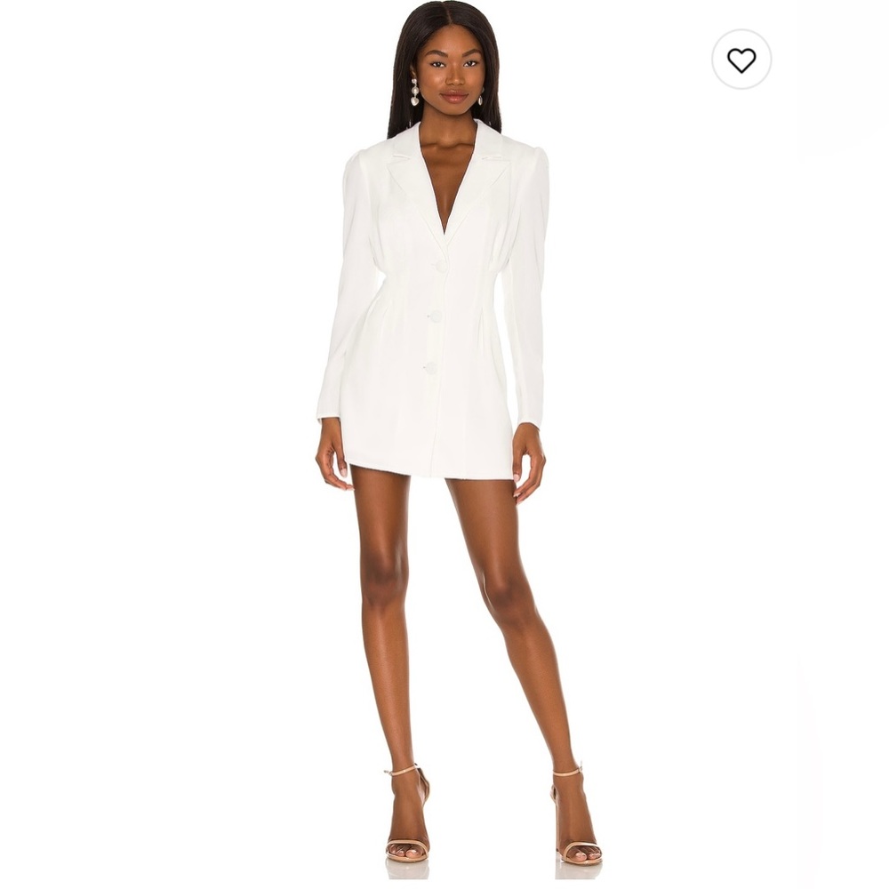 Lover's + Friends White Blazer Dress
